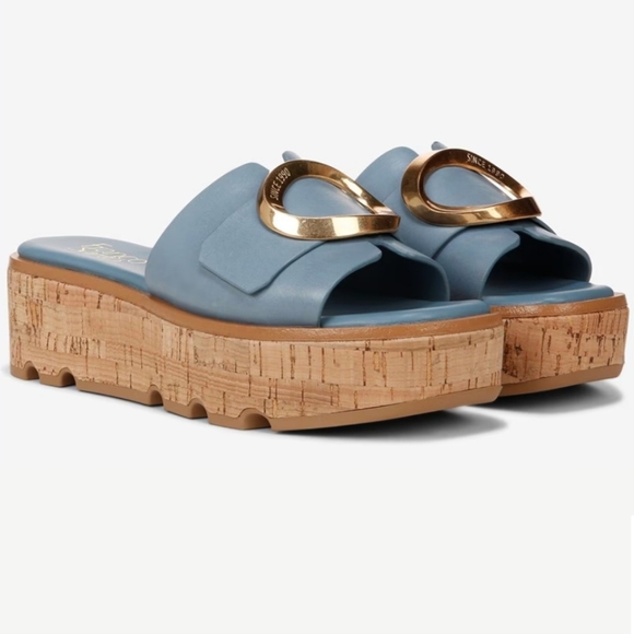 NWT Franco Sarto sz 11 blue leather - Picture 1 of 5